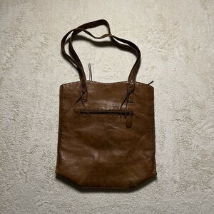 Scully Womens Magnetic Strap Chocolate Leather Handbag Bag OS Western Cowgirl